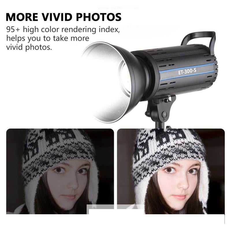 đèn quay chụp ET-300S ( 300W) - kèm softbox chân