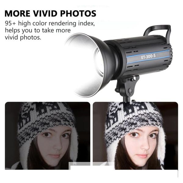 đèn quay chụp ET-300S ( 300W) - kèm softbox chân