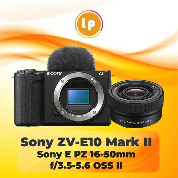 Máy ảnh Sony ZV-E10 II + Kit SEL 16-50 II chính hãng (New)
