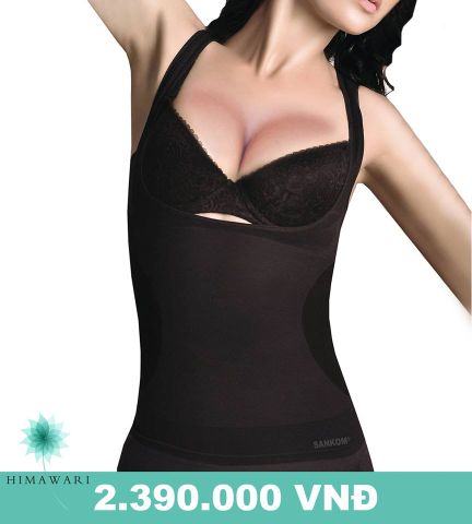 Áo gen định hình Sankom Thụy Sỹ làm phẳng bụng, giúp làm nổi bật đường cong cơ thể và chỉnh thẳng vai