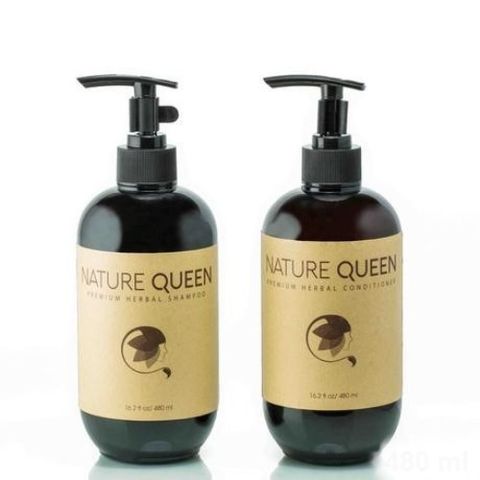 Nature Queen - Bộ gội xả nuôi dưỡng tóc và ngăn rụng tóc từ thảo dược 480ml