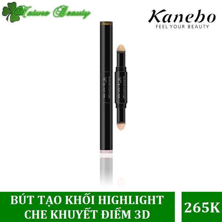 Bút tạo khối highlight che khuyết điểm 2 đầu Kanebo Kate 3D Parts Designer #EX-1 Natural Type