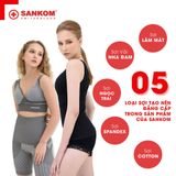 Quần gen định hình eo, bụng, đùi Sankom Thụy Sĩ đen 054CBL
