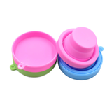 Cốc tiệt trùng cho cốc nguyệt san Aneer xếp gọn bằng silicon có nắp đậy dùng được trong lò viba microwave