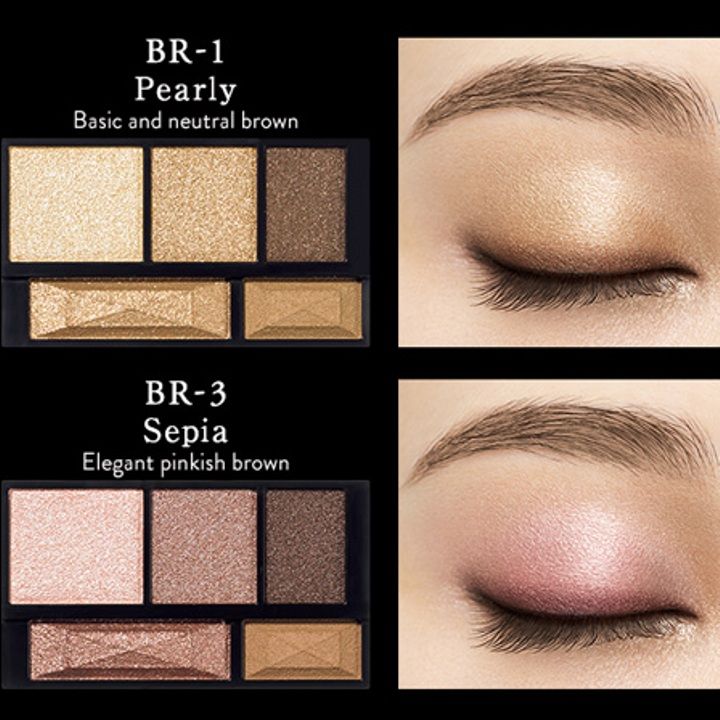 Phấn mắt Kanebo Kate Brown Shade Eyes N tone màu nhũ vàng BR-1