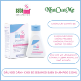 Dầu gội dịu nhẹ không cay mắt bé Sebamed Baby Children's Shampoo pH5.5