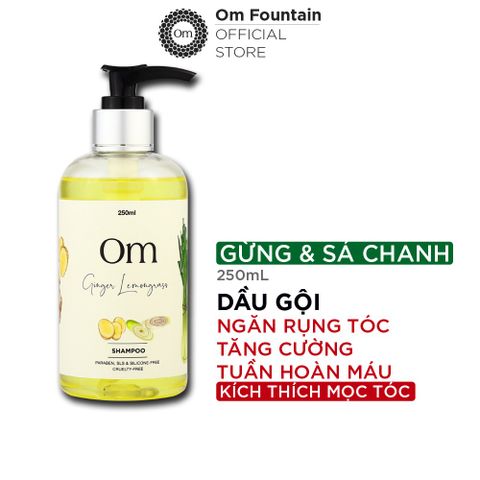 Dầu gội ngừa rụng tóc Gừng Sẻ & Sả Chanh Om Fountain 250ml