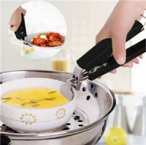 Dụng cụ gắp đồ nóng inox chống phỏng tay tiện lợi