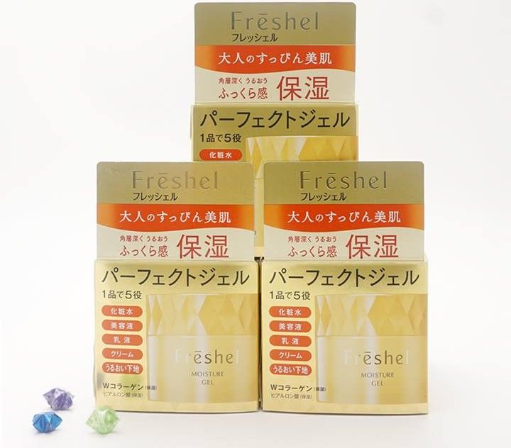 Kanebo Freshel Moisture Gel dưỡng ẩm chống lão hóa 5 in 1
