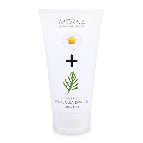 Sữa rửa mặt chiết xuất thảo mộc Israel, sữa rửa mặt dạng gel Moraz Chamomile & Achillea Facial Cleansing Gel 150ml