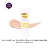 Kem Trang Điểm BB mỏng mịn chống nắng cho da khô sạm Holika Holika Holi Pop BB Cream #02 Moist SPF30/PA++ - 30ml