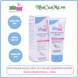 Kem ngăn ngừa và chống hăm tã cho bé Sebamed Baby Diaper Rash Cream pH5.5 (50ml)