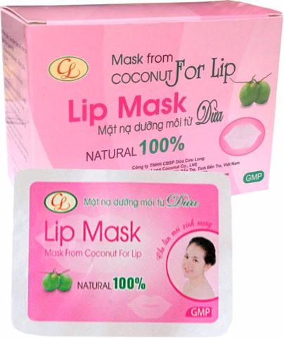 Mặt nạ dưỡng môi từ Dừa