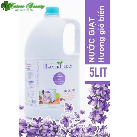 Nước giặt hữu cơ Layer Clean hương gió biển 5L