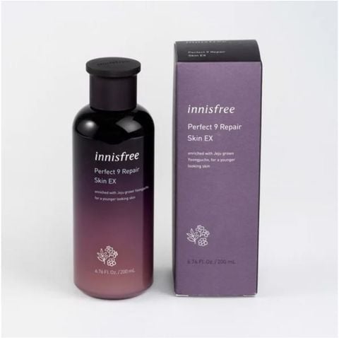 Nước Hoa Hồng Chống Lão Hóa Innisfree Perfect 9 Repair Skin EX 200ml