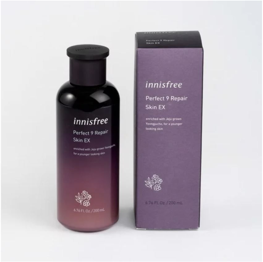 Nước Hoa Hồng Chống Lão Hóa Innisfree Perfect 9 Repair Skin EX 200ml