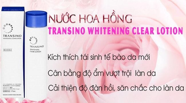 nước hoa hồng dành cho da nám Transino whitening  Lotion EX