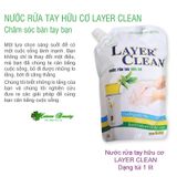 Nước rửa tay hữu cơ dạng bọt Layer Clean 330ml