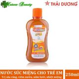 Nước súc miệng trẻ em trị nhiệt miệng hôi miệng Valentine kiddy Sao Thái Dương 250ml