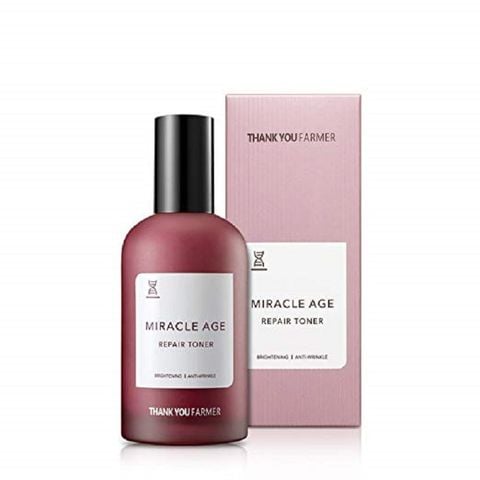 Nước hoa hồng dưỡng ẩm, chống lão hóa Thank You Farmer Miracle Age Repair Toner 150ml