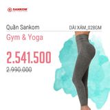 Quần dài tập Gym, quần tập Yoga Sankom Thụy Sỹ thoáng khí, thoải mái