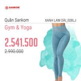 Quần dài tập Gym, quần tập Yoga Sankom Thụy Sỹ thoáng khí, thoải mái