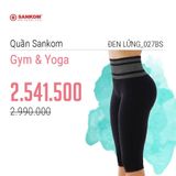 Quần tập GYM, quần tập Yoga lửng Sankom Thụy Sỹ