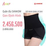 Quần đùi gen định hình Sankom Thụy Sỹ sợi cao cấp: sợi tre, sợi nha đam, sợi ngọc trai, sợi làm mát