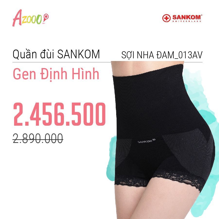 quần gen bụng định hình Sankom cao cấp sợi nha đam