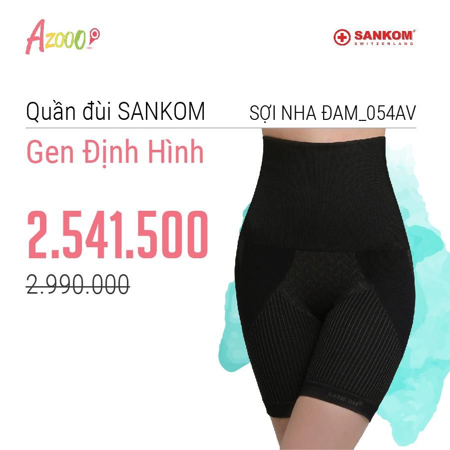 quần gen định hình eo bụng đùi Sankom Thụy Sỹ sợi nha đam