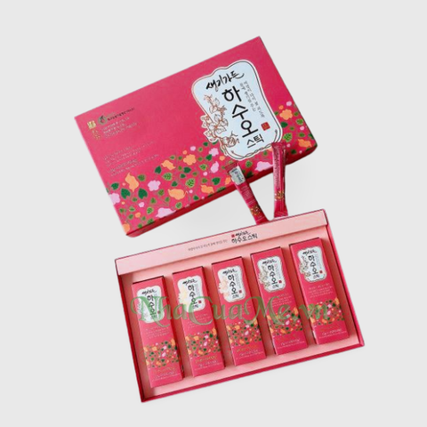 Nước uống Thảo Dược Hà Thủ ngăn ngừa tóc rụng và cải thiện tóc bạc sớm Hasuo Stick