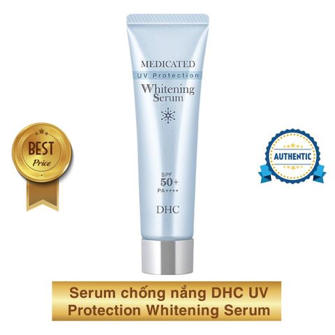 Serum chống nắng dưỡng trắng da DHC UV Protection Whitening Serum SPF 50+ PA++++