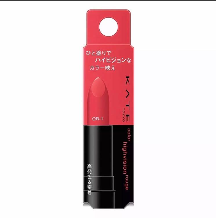 son lì lâu trôi Kanebo Kate Color Highvision Rouge màu OR-1
