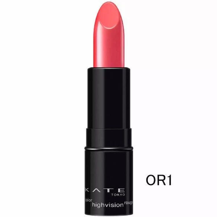 son lì lâu trôi Kanebo Kate Color Highvision Rouge màu OR-1