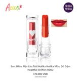 Son trái tim, son dưỡng ẩm mềm mịn lâu trôi Holika Holika Heartful CHIFFON
