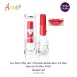 Son trái tim, son dưỡng ẩm mềm mịn lâu trôi Holika Holika Heartful CHIFFON