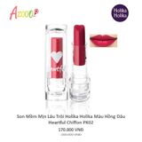Son trái tim, son dưỡng ẩm mềm mịn lâu trôi Holika Holika Heartful CHIFFON