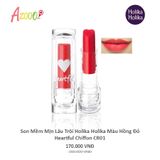 Son trái tim, son dưỡng ẩm mềm mịn lâu trôi Holika Holika Heartful CHIFFON