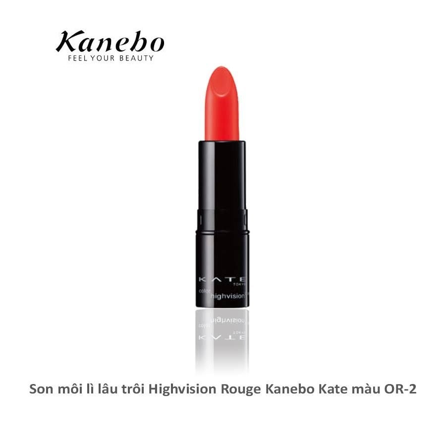 son lì lâu trôi Kanebo Kate Color Highvision Rouge màu OR-2
