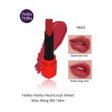 Son Lâu Trôi, Son Dưỡng Ẩm Mềm Mịn, Son Thỏi Trái Tim  Holika Holika Heartcrush Lipstick Comfort Velvet