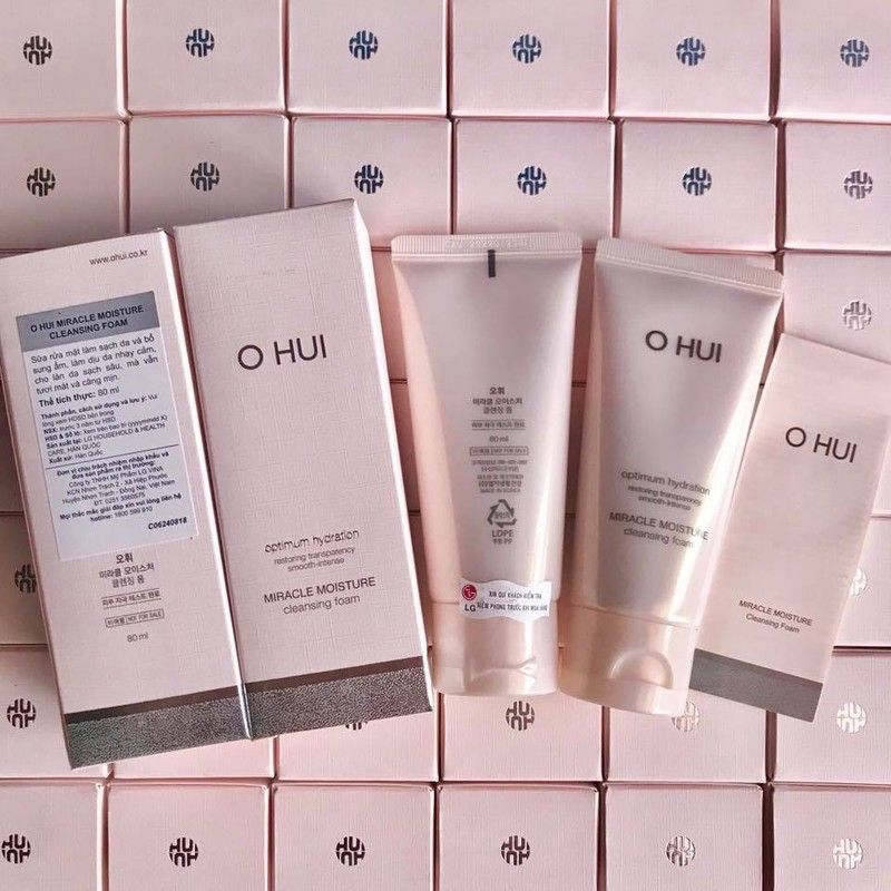 Sữa rửa mặt Ohui hồng chính hãng