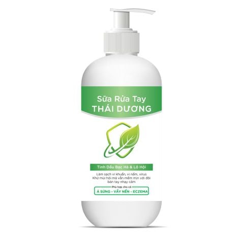 Sữa Rửa Tay Dưỡng ẩm, Làm Sạch Vi Khuẩn, Virus Và Khử Mùi Hôi Tay Thái Dương 480ml