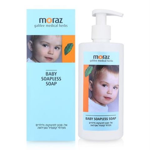 Kem tắm gội em bé từ thảo dược Moraz baby soapless soap
