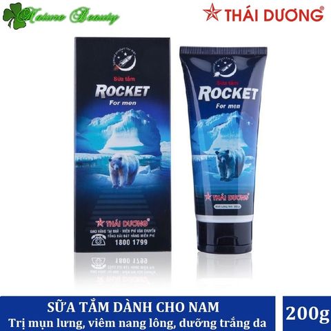 Sữa tắm trị mụn lưng, viêm nang lông dành cho nam Rocket 200g
