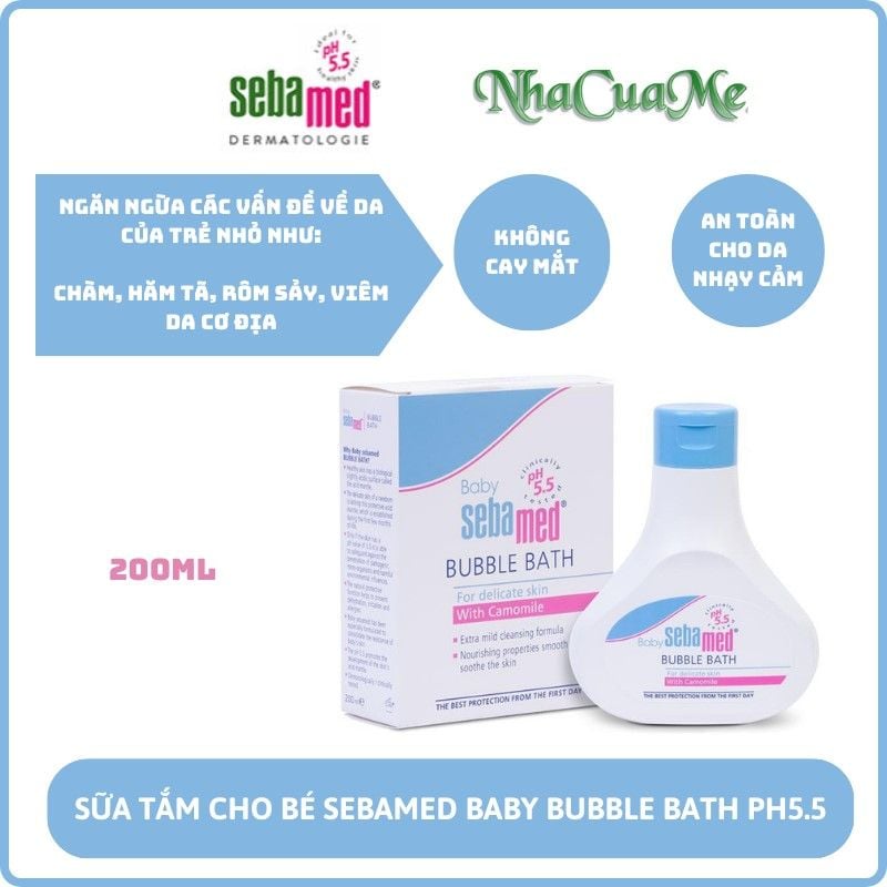 Sữa tắm dịu nhẹ toàn thân Sebamed pH5.5 (200ml)