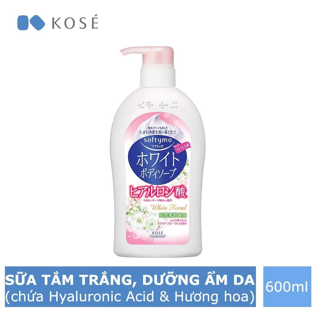 Sữa Tắm Trắng Sáng Da Hương Hoa Kosé Cosmeport Softymo White Body Soap