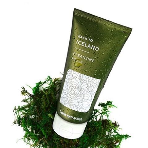 Sữa rửa mặt tạo bọt làm sạch sâu dưỡng ẩm chiết xuất rêu Iceland Thank You Farmer Back To Iceland120ml
