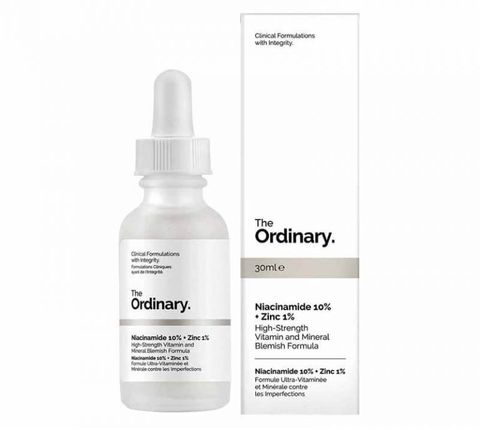 Tinh chất làm dịu các nốt mụn, giảm mụn, se khít lỗ chân lông The Ordinary Niacinamide 10% + Zinc 1%