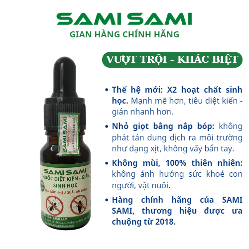 Thuốc diệt kiến gián sinh học SAMI SAMI