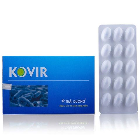 Viên Uống Hỗ Trợ Bổ Sung Kháng thể, Tăng cường sức đề kháng KOVIR - Hộp 3 vỉ X 15 viên